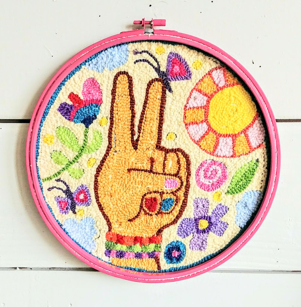 Cutie Heart Punch Needle Embroidery 5 Round – Kate Endle