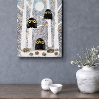 Night Owls 9x12" Original Collage