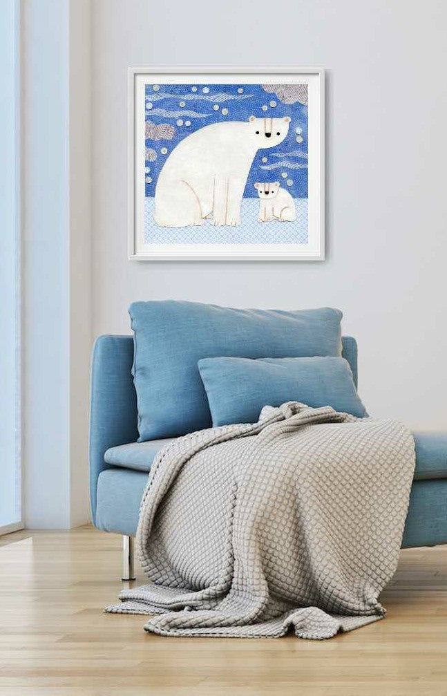 Twilight Polar Bears Print – Kate Endle